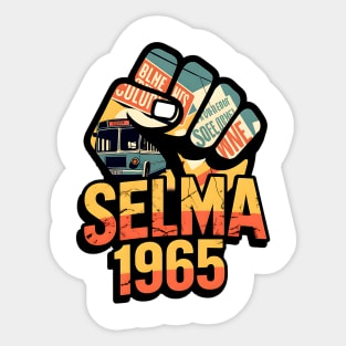Selma Alabama Marches Sticker